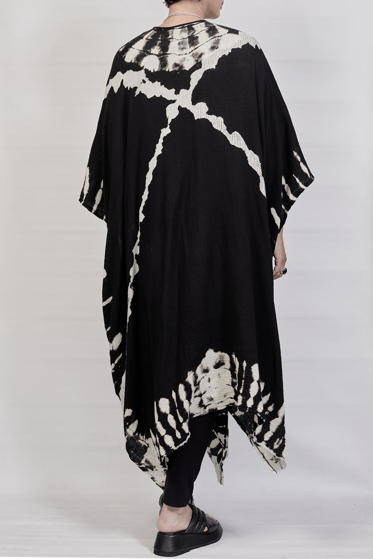 2301-GL04 Cross X Long Gown - Black