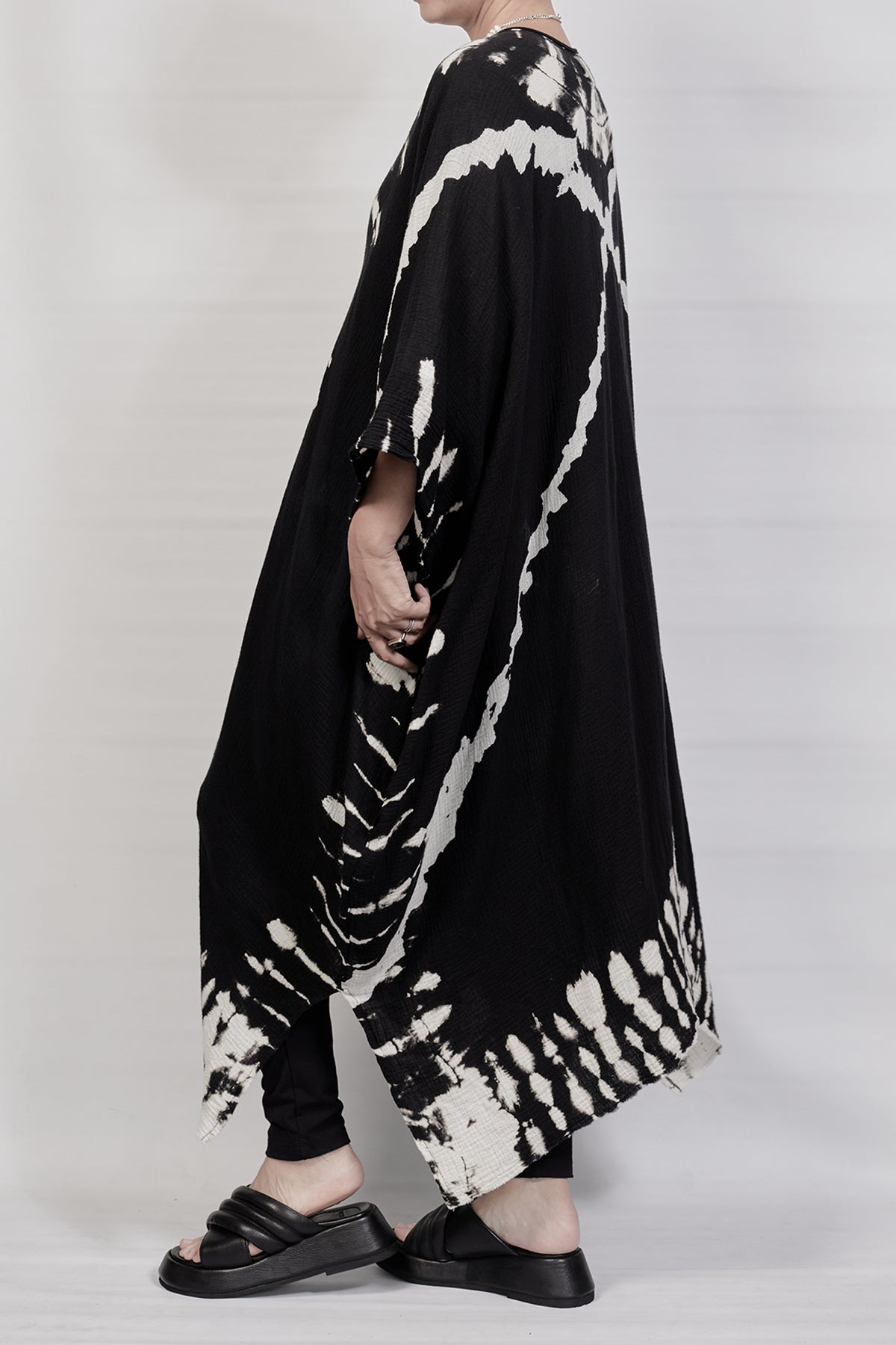 2301-GL04 Cross X Long Gown - Black