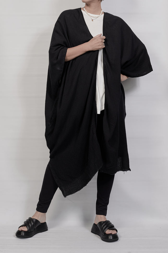 2301-GL05 Monolith Long Gown - Black