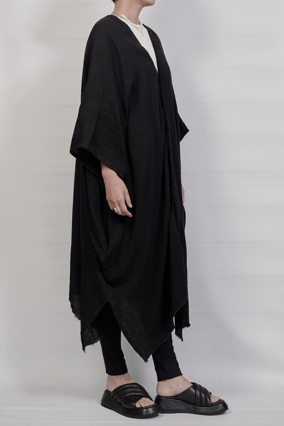2301-GL05 Monolith Long Gown - Black