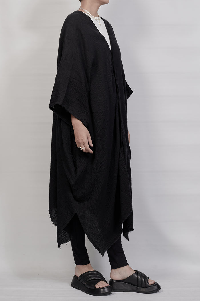 2301-GL05 Monolith Long Gown - Black
