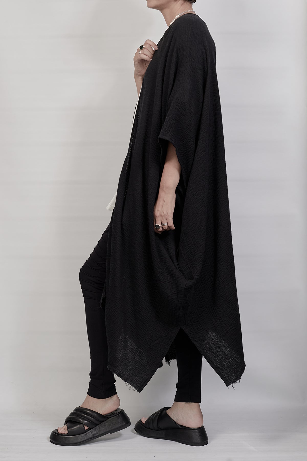 2301-GL05 Monolith Long Gown - Black