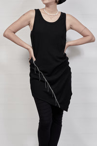 2302-OP03 Cotton Rib OP - Black