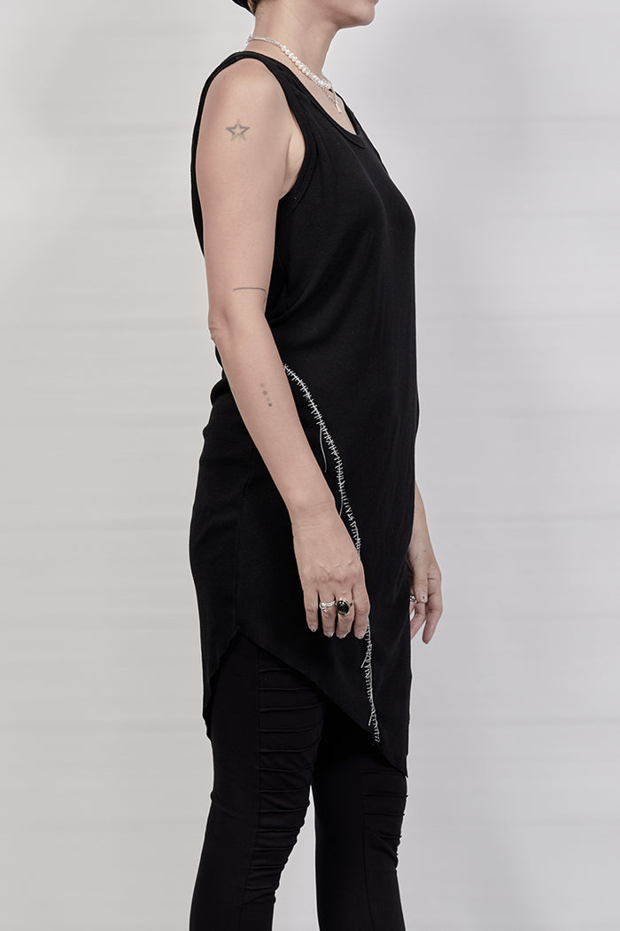 2302-OP03 Cotton Rib OP - Black