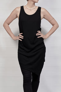 2302-OP04 Rib OP w Hand stitch - Black