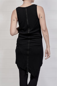2302-OP04 Rib OP w Hand stitch - Black