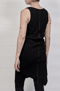 2302-OP04 Rib OP w Hand stitch - Black