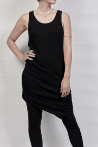 2302-OP04 Rib OP w Hand stitch - Black