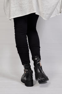 1801-BO02  Black Metal Sandal 08 - Black