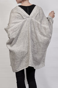 2302-SH02 Linen Kimono Shirt - Charcoal