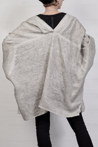 2302-SH02 Linen Kimono Shirt - Charcoal