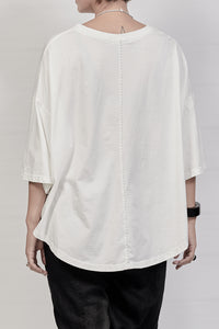 2302-CT02 Double Tuck Cut - White