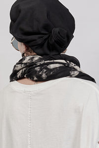 2301-SN01 Tie Dye Snood - Black