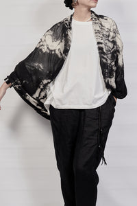 2301-SN01 Tie Dye Snood - Black