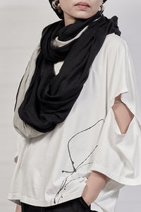 2301-SN03 Black Shadow Snood - Black