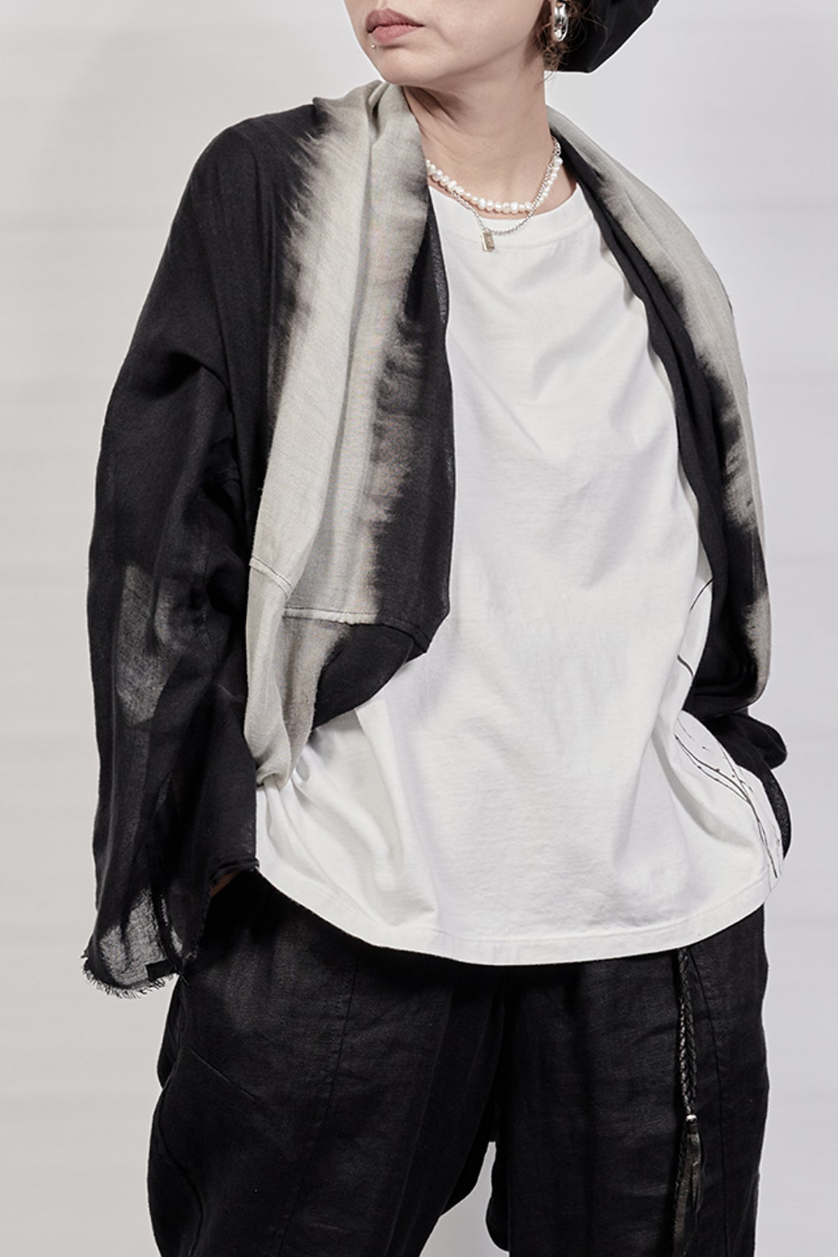 2301-SN03 Black Shadow Snood - Black