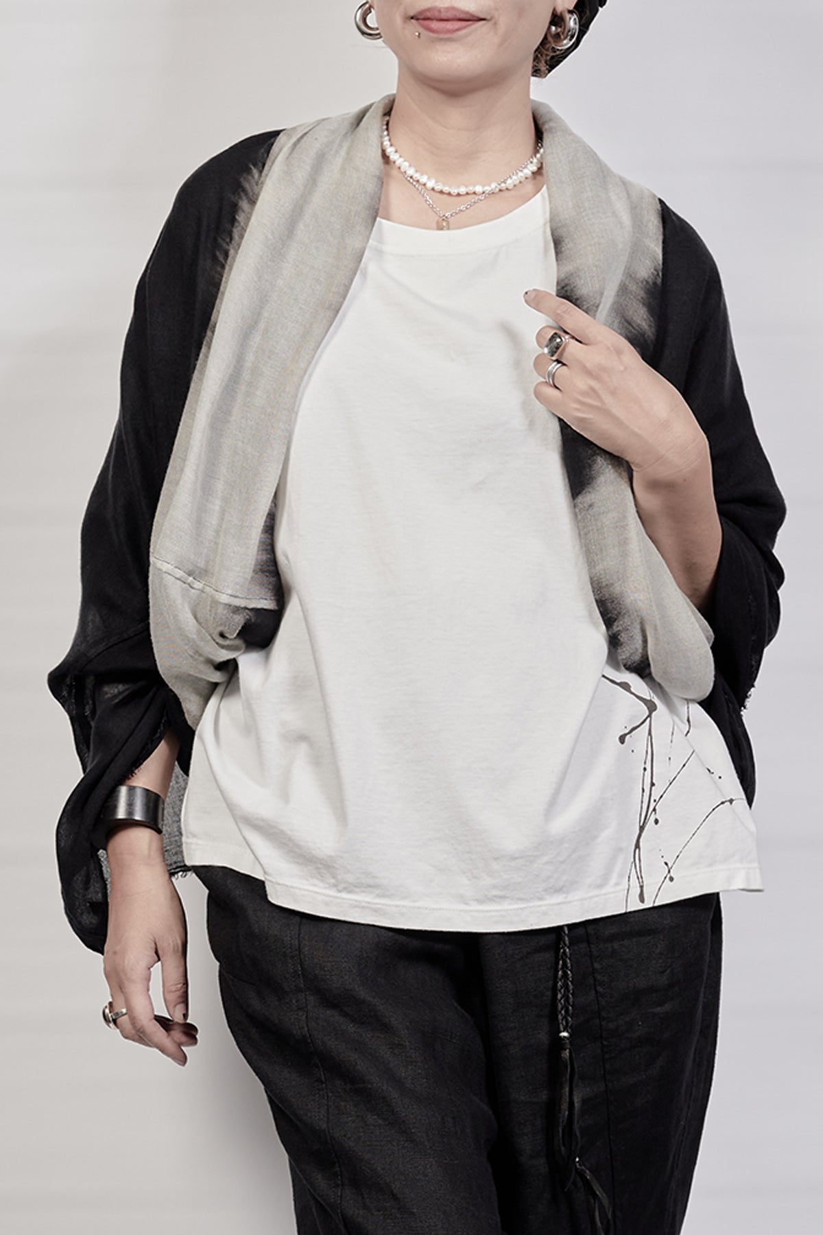 2301-SN03 Black Shadow Snood - Black