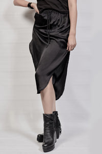 1602-BO02L Crush Braided Boots - Black