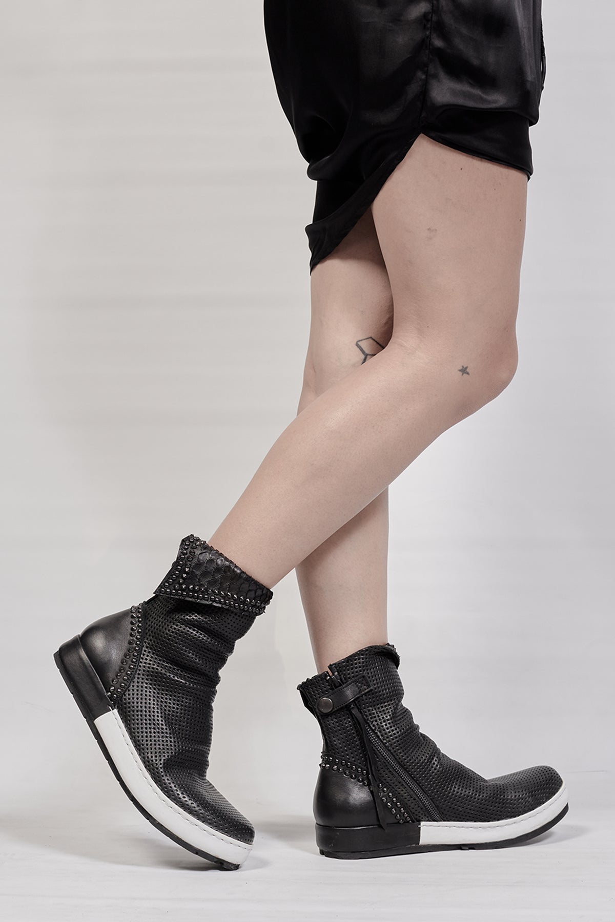 1701-BO04 Crush Jet Boots 11 - Black