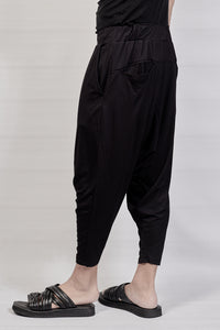 2101-PT04A Viscose Triangle Pant 02 - Black