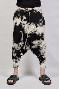 2002-PT08B Tie Dye Viscose Triangle SRL - Black