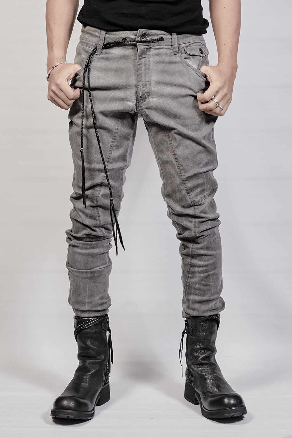 2102-PT01A Stretch Twill Pant 03 - Charcoal