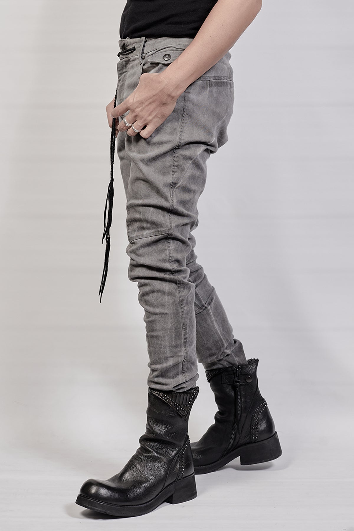 2102-PT01A Stretch Twill Pant 03 - Charcoal