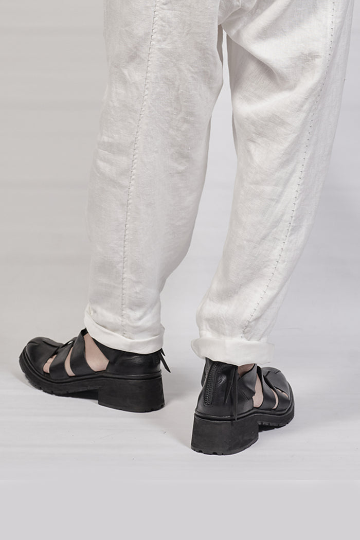 1801-BO02 Black Metal Sandal 08 - Black