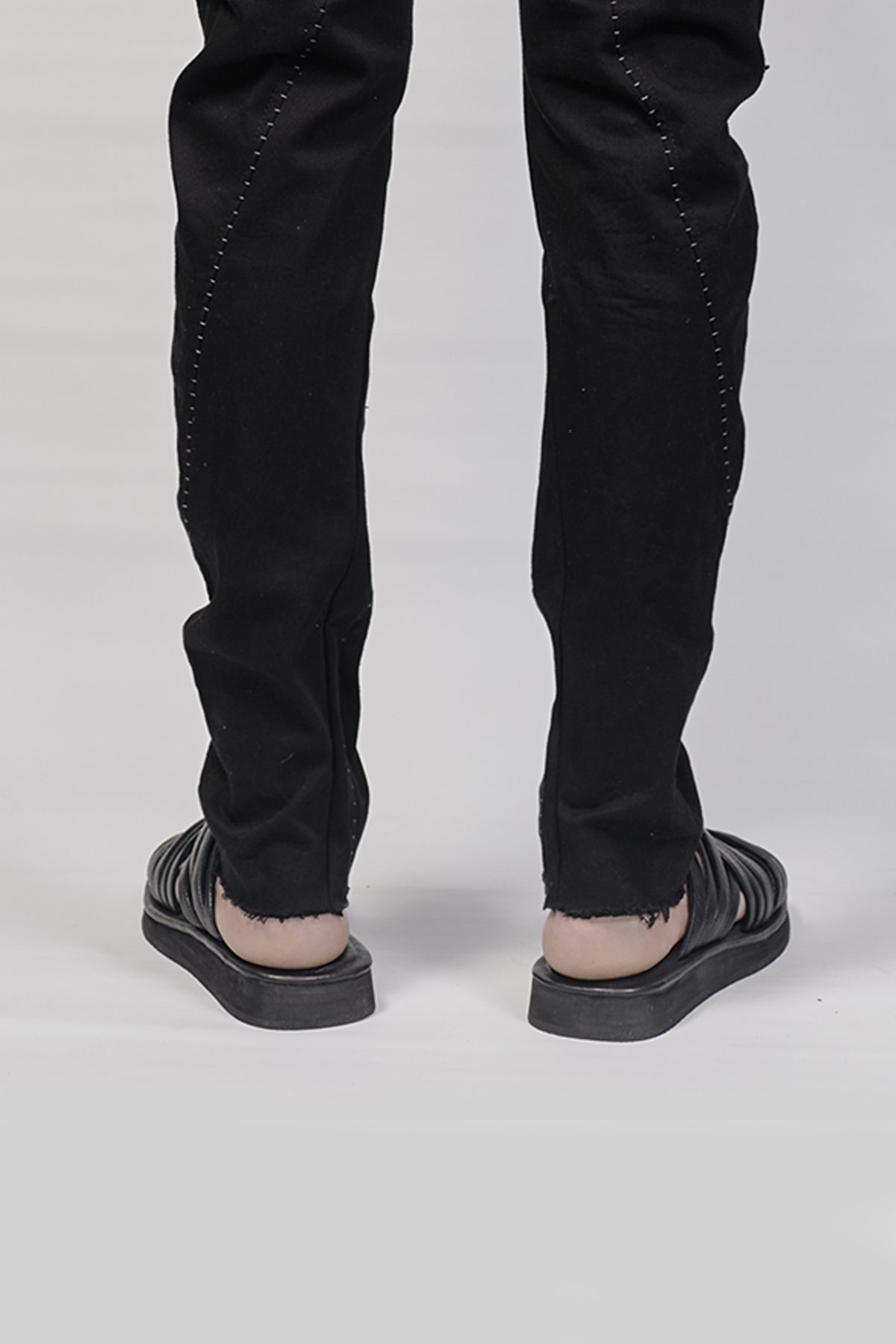 1701-BO02 Black Metal Sandal 03 - Black