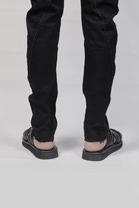 1701-BO02 Black Metal Sandal 03 - Black