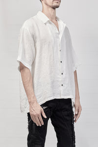 2101-SH03L Linen Box Shirt - White