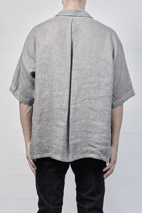 2101-SH03L Linen Box Shirt - Charcoal