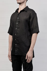 2101-SH03 Rayon Box Shirt - Black