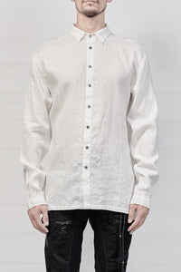 2101-SH04E/LS Linen Slim Shirt LS - White