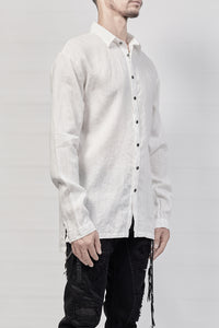 2101-SH04E/LS Linen Slim Shirt LS - White