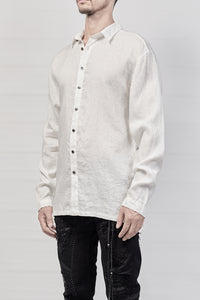 2101-SH04E/LS Linen Slim Shirt LS - White