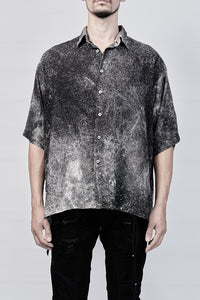 2001-SH02D Powder Storm Rayon Box Shirt - Black