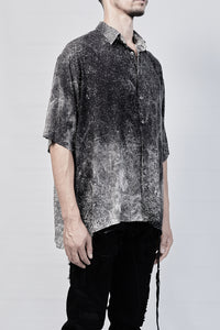 2001-SH02D Powder Storm Rayon Box Shirt - Black
