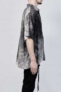 2001-SH02D Powder Storm Rayon Box Shirt - Black